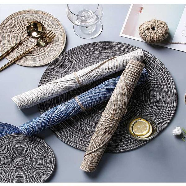 mats & pads 1/4 pieces/placemat cover round heat insulation pad solid placemat linen non-slip table mat kitchen decoration household
mats & pads 1/4 pieces/placemat cover round heat insulation pad solid placemat linen non-slip table mat kitchen decoration household