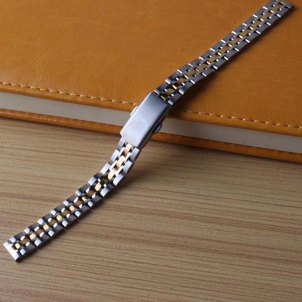 watch bands stainless steel band bracelet small size solid links silver with gold watchbands strap accessories 10mm 12mm 14mm 16mm, Black;brown
watch bands stainless steel band bracelet small size solid links silver with gold watchbands strap accessories 10mm 12mm 14mm 16mm, Black;brown