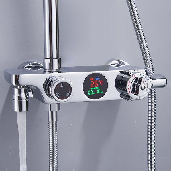 becola thermostatic shower valve three-way control valve led temperature digital display mixing wall mounted faucet
becola thermostatic shower valve three-way control valve led temperature digital display mixing wall mounted faucet
