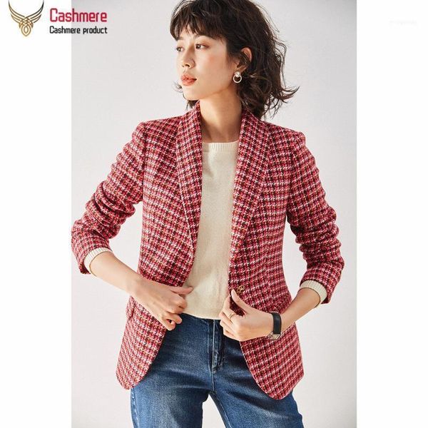 women's suits & blazers jacket wool female houndstooth suit 2021 autumn retro fashion small fragrant blazer red1, White;black
women's suits & blazers jacket wool female houndstooth suit 2021 autumn retro fashion small fragrant blazer red1, White;black