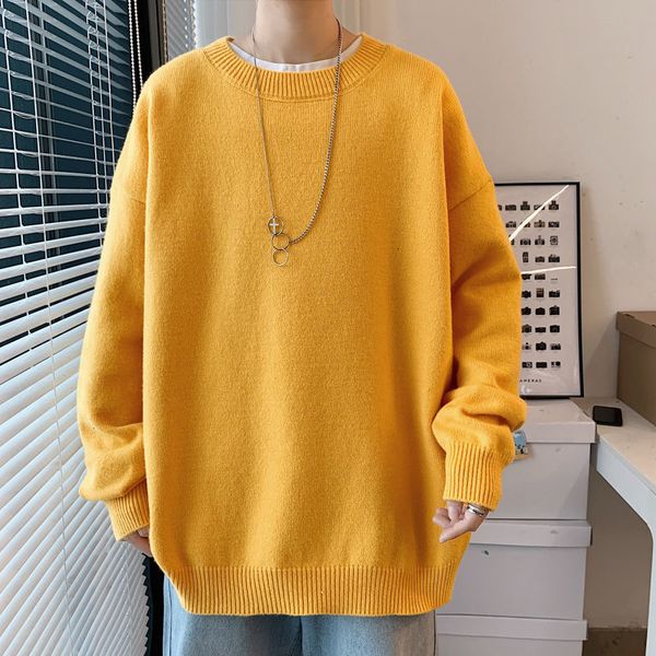 2021 new male fashion solid knitting wool loose casual jackets around the neck 9-color cashmere sweater plus size -3xl ptpp, White;black
2021 new male fashion solid knitting wool loose casual jackets around the neck 9-color cashmere sweater plus size -3xl ptpp, White;black