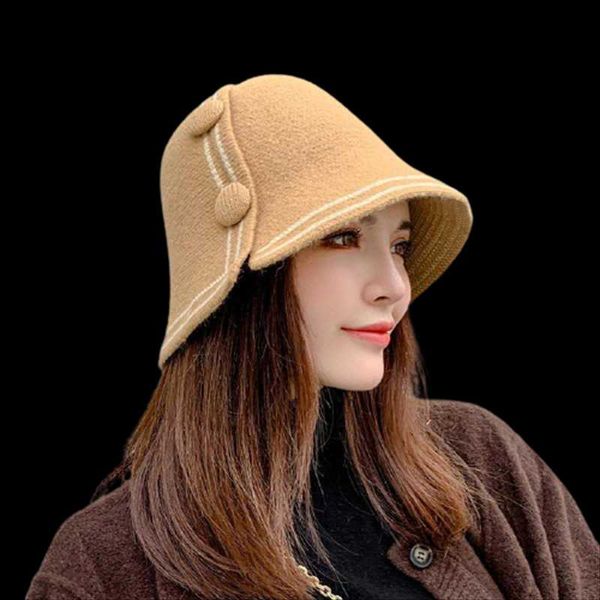 wide brim hats women knitted bucket cap for autumn winter korean dome buttons knit fisherman ladies casual fashion outdoor travel warm hat, Blue;gray
wide brim hats women knitted bucket cap for autumn winter korean dome buttons knit fisherman ladies casual fashion outdoor travel warm hat, Blue;gray