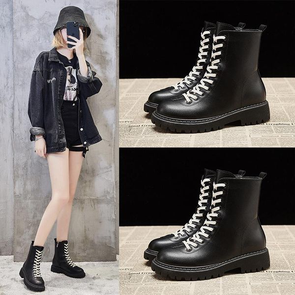 boots plus velvet women's british 2021 winter wild student thick-soled warm short, Black
boots plus velvet women's british 2021 winter wild student thick-soled warm short, Black