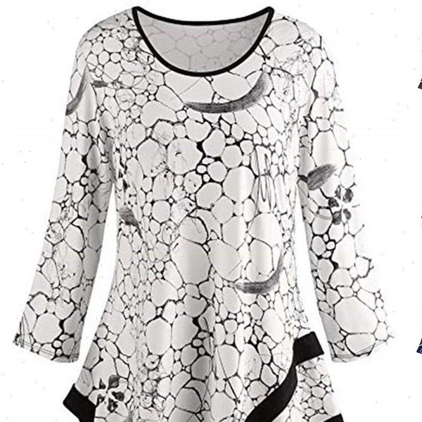 womens o neck print long sleeve blouse shirt pullover irregular blusas mujer de moda chemise femme blouses for woman, White
womens o neck print long sleeve blouse shirt pullover irregular blusas mujer de moda chemise femme blouses for woman, White