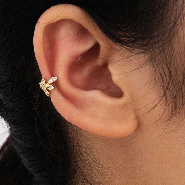 jewelry simple and fresh handmade creative earrings versatile geometric leaves micro inlaid ear clip female, Silver
jewelry simple and fresh handmade creative earrings versatile geometric leaves micro inlaid ear clip female, Silver