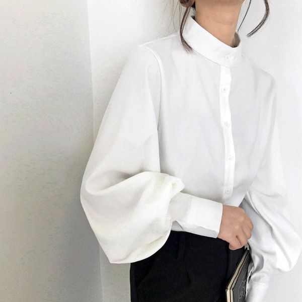 big flashlight female fall single winter breasted collar office work solid blouse vintage shirts 8o8m, White;black
big flashlight female fall single winter breasted collar office work solid blouse vintage shirts 8o8m, White;black