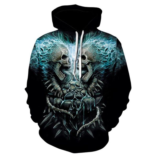 men's hoodies & sweatshirts hip hop hoodie sweatshirt 3d skull print harajuku hooded pullover streetwear spring and autumn, Black
men's hoodies & sweatshirts hip hop hoodie sweatshirt 3d skull print harajuku hooded pullover streetwear spring and autumn, Black
