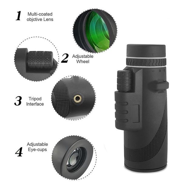 telescope & binoculars professional telescopio 40x60 high-power monocular with tripod phone clip for bird watching wildlife hunting hiking
telescope & binoculars professional telescopio 40x60 high-power monocular with tripod phone clip for bird watching wildlife hunting hiking