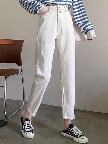 women's jeans beige high waist spring and autumn straight tube loose 2021 slim chic hong kong style pants, Blue
women's jeans beige high waist spring and autumn straight tube loose 2021 slim chic hong kong style pants, Blue