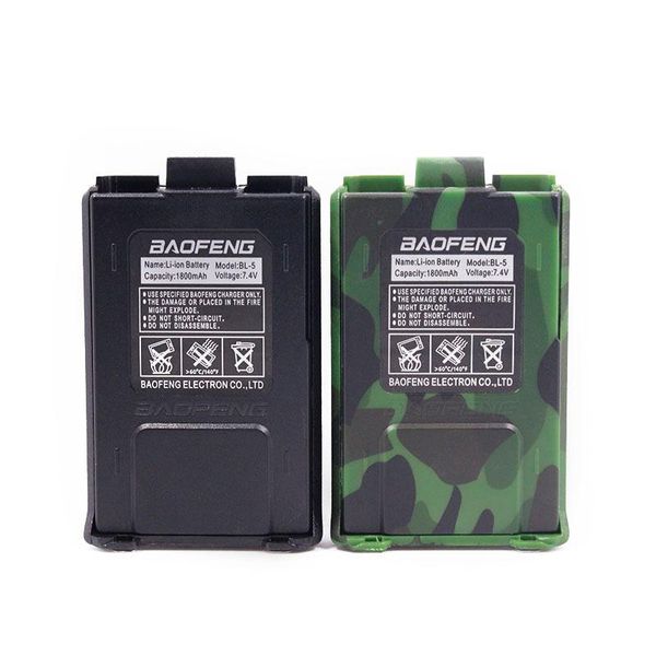 walkie talkie original baofeng uv-5r bl-5 7.4v 1800mah li-ion battery for uv-5re series two way radio (black/camo)
walkie talkie original baofeng uv-5r bl-5 7.4v 1800mah li-ion battery for uv-5re series two way radio (black/camo)