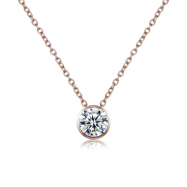 s925 sterling silver pendant 1 carat zircon simple temperament versatile niche style necklace female, Black
s925 sterling silver pendant 1 carat zircon simple temperament versatile niche style necklace female, Black