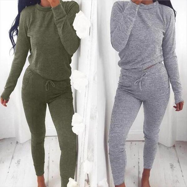 long sleeve home 2 womens pants piece tracksuit set solid o neck female sets fashion casual running lady suit, White
long sleeve home 2 womens pants piece tracksuit set solid o neck female sets fashion casual running lady suit, White
