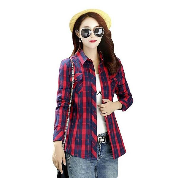 women's blouses & shirts vintage 2021 autumn women loose warm cotton casual long sleeve blouse plaid shirt plus size, White
women's blouses & shirts vintage 2021 autumn women loose warm cotton casual long sleeve blouse plaid shirt plus size, White