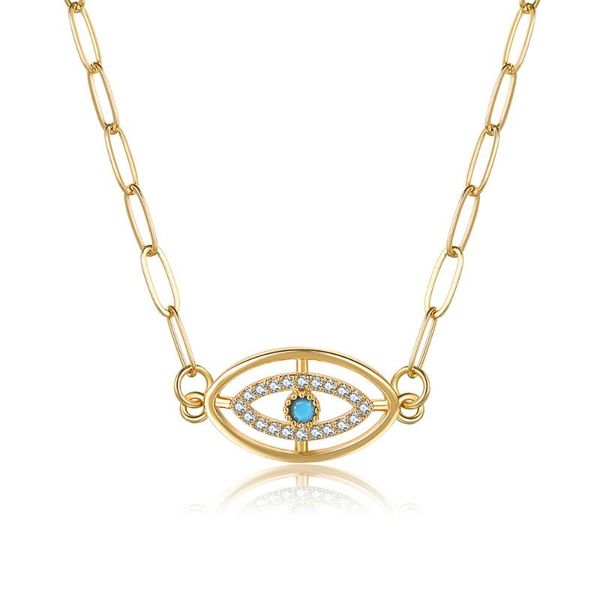 pendant necklaces golden paperclip chain eye necklace european and american simple wild couple jewelry accessories 2021 trendy, Silver
pendant necklaces golden paperclip chain eye necklace european and american simple wild couple jewelry accessories 2021 trendy, Silver