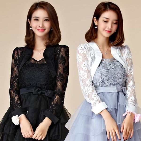 women's jackets f~3xl plus size elegant hollow floral lace long sleeve jacket lady women large short thin party shawl cardigan out, Black;brown
women's jackets f~3xl plus size elegant hollow floral lace long sleeve jacket lady women large short thin party shawl cardigan out, Black;brown