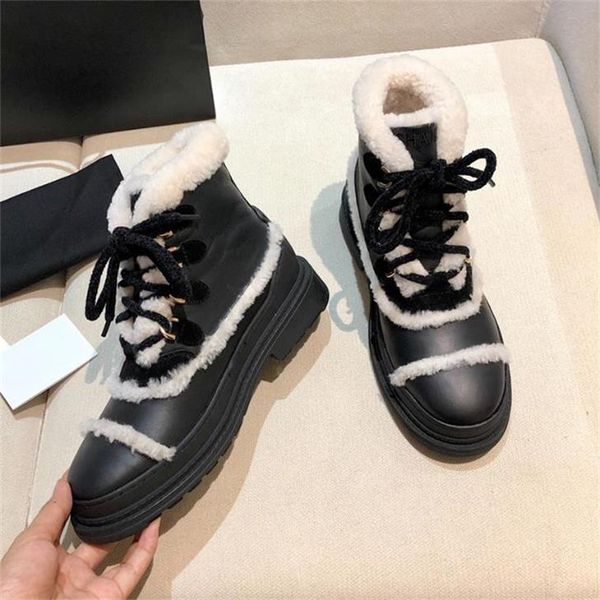 interlocking wool ankle snow boots shearling logo combat boot rounded toe lace-up martin block low heel booties luxury designers shoes, Black
interlocking wool ankle snow boots shearling logo combat boot rounded toe lace-up martin block low heel booties luxury designers shoes, Black