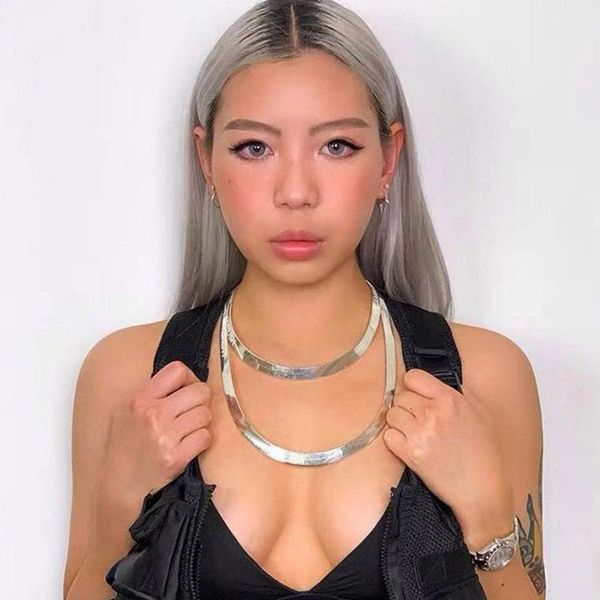 chokers fashion titanium steel fadeless necklace letter lovers snake chain men and women couple simple unique joint jjewelry blade, Golden;silver
chokers fashion titanium steel fadeless necklace letter lovers snake chain men and women couple simple unique joint jjewelry blade, Golden;silver