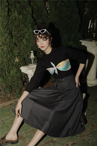 2021 new designer long sleeve t women patchwork colorfull corselet black tight tee shirt spring fashion 5uik, White
2021 new designer long sleeve t women patchwork colorfull corselet black tight tee shirt spring fashion 5uik, White