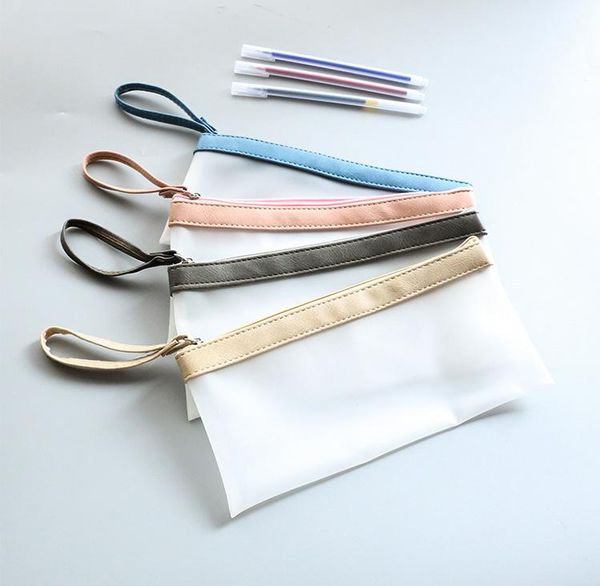 simple hold translucent pu pencil case stationery storage organizer bag for kids office school supplies escolar papelaria
simple hold translucent pu pencil case stationery storage organizer bag for kids office school supplies escolar papelaria