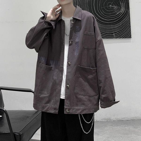 2021 spring and autumn new youth popular men's loose korean letter print jacket fashion casual single-breasted dark gray, Black;brown
2021 spring and autumn new youth popular men's loose korean letter print jacket fashion casual single-breasted dark gray, Black;brown