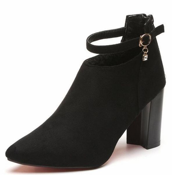 boots sapato feminino women ankle chunky high heels pumps shoes woman office ladies shiny crystal decor booties chaussure ta1168, Black
boots sapato feminino women ankle chunky high heels pumps shoes woman office ladies shiny crystal decor booties chaussure ta1168, Black