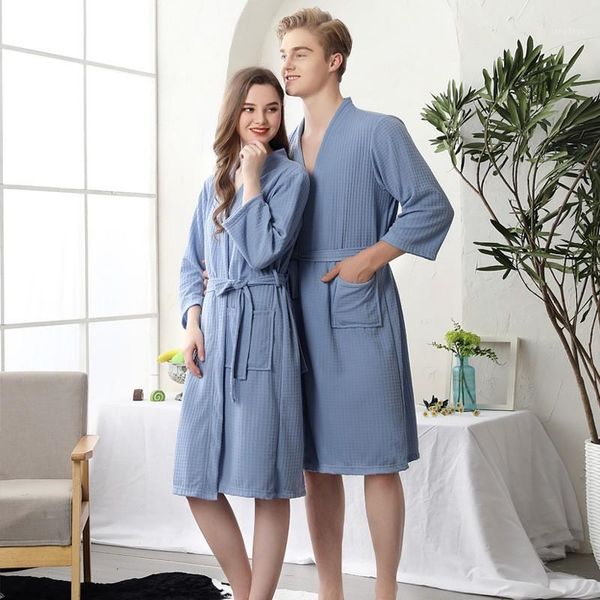 men's sleepwear couple waffle robe solid color kimono gown casual sleepwar women&men bathrobe loose cardigan comfy nightgown home cloth, Black;brown
men's sleepwear couple waffle robe solid color kimono gown casual sleepwar women&men bathrobe loose cardigan comfy nightgown home cloth, Black;brown