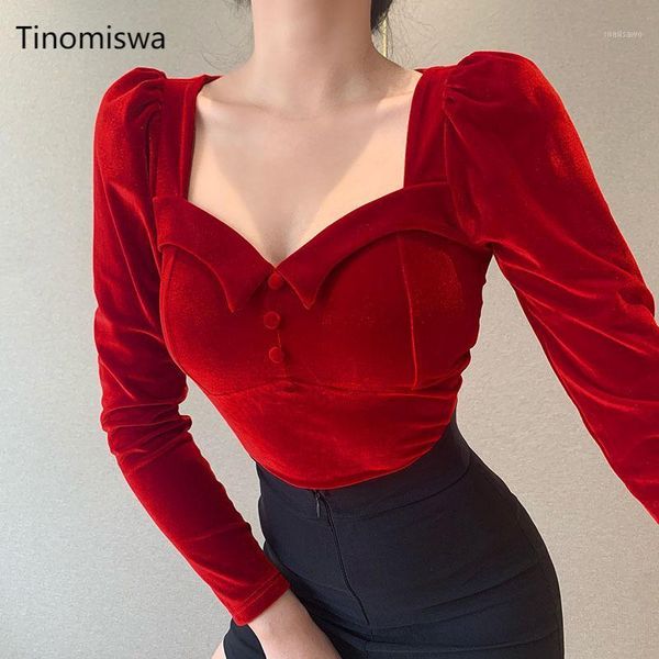 women's t-shirt velvet elegant women tee long sleeve square collar solid vintage casual t shirt autumn slim streetwear tshirt 2021, White
women's t-shirt velvet elegant women tee long sleeve square collar solid vintage casual t shirt autumn slim streetwear tshirt 2021, White