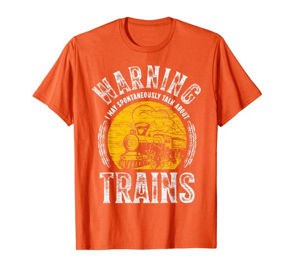 warning i may talk about trains great gift t-shirt, White;black