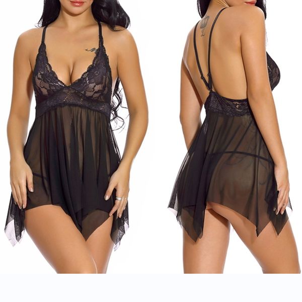 2 pcs maid in erotic lingerie two-piece lace perspective sling pajamas, Red;black
2 pcs maid in erotic lingerie two-piece lace perspective sling pajamas, Red;black