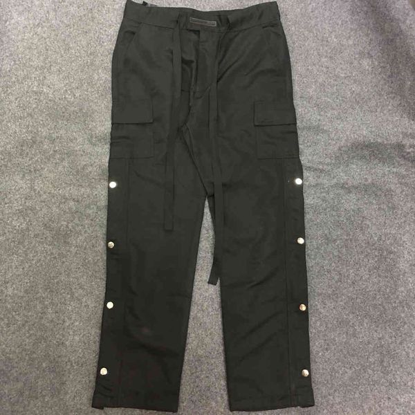men's pants version essentials of god sixth collection button stripe pant hip hop streetwear casual fot3, Black
men's pants version essentials of god sixth collection button stripe pant hip hop streetwear casual fot3, Black
