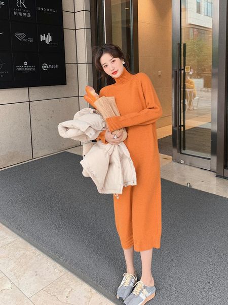 woman dress high-neck slim knit sweater dress women autumn and winter 2021 new korean style long sleeve loose long base, Black;gray
woman dress high-neck slim knit sweater dress women autumn and winter 2021 new korean style long sleeve loose long base, Black;gray