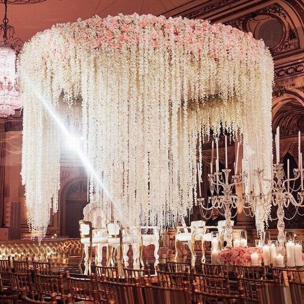 12pcs wisteria 1.1m long flower string artificial flowers vine for wedding decoration home party decoration diy craft
12pcs wisteria 1.1m long flower string artificial flowers vine for wedding decoration home party decoration diy craft