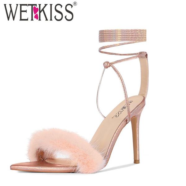 sandals wetkiss 2021 women furry stiletto high heels pointed open toe ankle strap lace up shoes party, Black
sandals wetkiss 2021 women furry stiletto high heels pointed open toe ankle strap lace up shoes party, Black