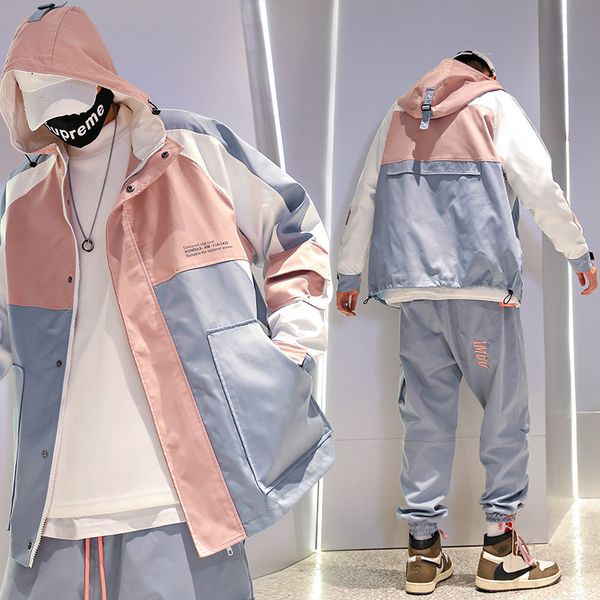 spring and autumn guochao functional wind hooded work et men's fashion brand loose hip hop bf handsome couple stormsuit, Black;brown
spring and autumn guochao functional wind hooded work et men's fashion brand loose hip hop bf handsome couple stormsuit, Black;brown