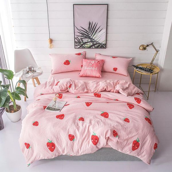 bedding sets home textile pink strawberry cartoon duvet cover pillow case flat bed sheet girl kid teen linens set bedclothes
bedding sets home textile pink strawberry cartoon duvet cover pillow case flat bed sheet girl kid teen linens set bedclothes