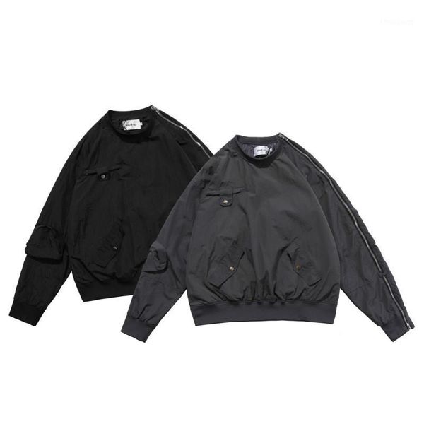 mens harajuku streetwear bomber jacket men flying zip hoodie sports hip hop solid color men's jackets, Black;brown
mens harajuku streetwear bomber jacket men flying zip hoodie sports hip hop solid color men's jackets, Black;brown