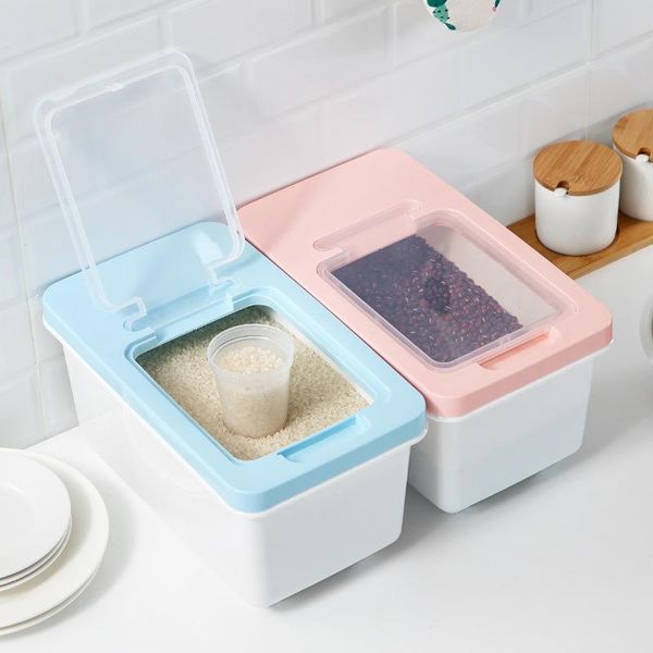 storage bottles & jars 6kg/10kg rice grain box large capacity good sealing sealed moisture-proof kitchen household cereal food container
storage bottles & jars 6kg/10kg rice grain box large capacity good sealing sealed moisture-proof kitchen household cereal food container