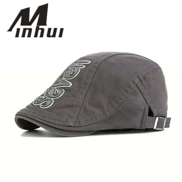 berets minhui letter seven beret hat cap men bone gorras vintage flat caps for visor hats, Blue;gray
berets minhui letter seven beret hat cap men bone gorras vintage flat caps for visor hats, Blue;gray