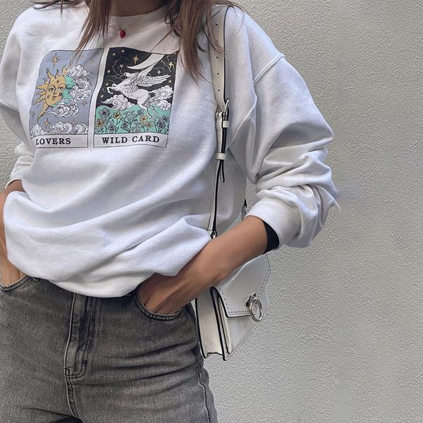 women's hoodies & sweatshirts white sun standard face printed letter thin female sweatpants basic winter casual girls streetwear korea, Black
women's hoodies & sweatshirts white sun standard face printed letter thin female sweatpants basic winter casual girls streetwear korea, Black