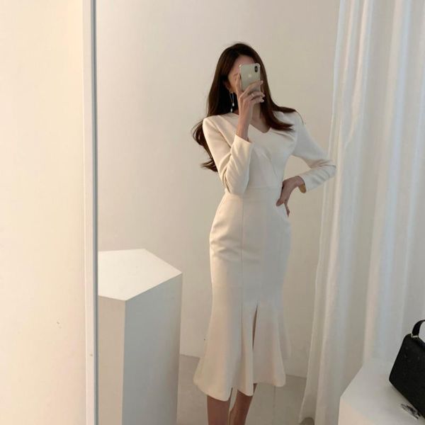 casual dresses female elegant office lady mermaid spring autumn women dress slim bodycon, Black;gray
casual dresses female elegant office lady mermaid spring autumn women dress slim bodycon, Black;gray