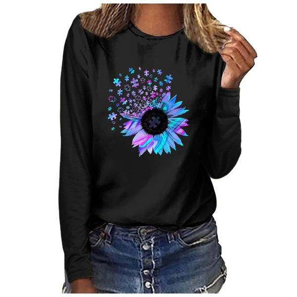 women's t-shirt elegant print long sleeve autumn casual o-neck fashion lady cotton polyester plus size tees 2021, White
women's t-shirt elegant print long sleeve autumn casual o-neck fashion lady cotton polyester plus size tees 2021, White