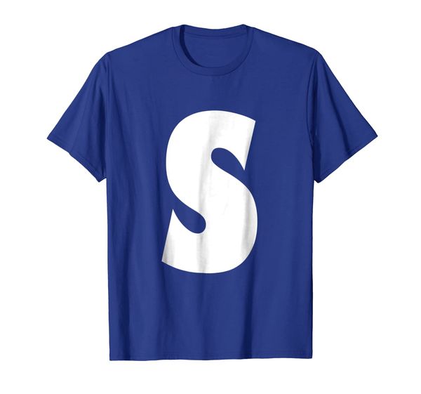 cool letter s for simon costume t-shirt, White;black
cool letter s for simon costume t-shirt, White;black