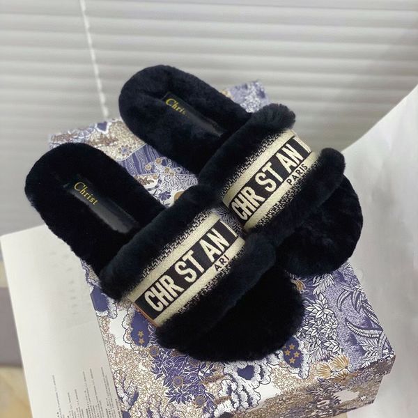 d family plush slippers women's autumn 2021 new alphabet embroidery versatile one word flat bottom indoor leisure lazy zly zly, Black
d family plush slippers women's autumn 2021 new alphabet embroidery versatile one word flat bottom indoor leisure lazy zly zly, Black