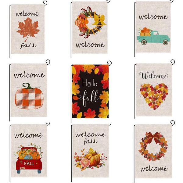 party decoration linen printed autumn welcome garden flags thanksgiving pumpkin fall double sided outdoor hanging decor
party decoration linen printed autumn welcome garden flags thanksgiving pumpkin fall double sided outdoor hanging decor