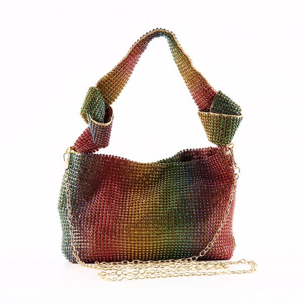 women rainbow hand bag handmade rhinestone knot shoulder bag handle evening clutch purses and handbags for party
women rainbow hand bag handmade rhinestone knot shoulder bag handle evening clutch purses and handbags for party