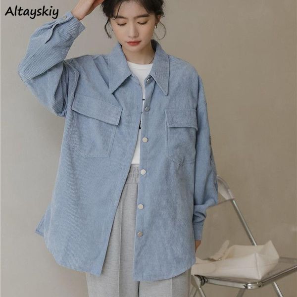 women's jackets women basic solid single breasted corduroy stylish all-match coats students japan style streetwear bf simple daily retr, Black;brown
women's jackets women basic solid single breasted corduroy stylish all-match coats students japan style streetwear bf simple daily retr, Black;brown