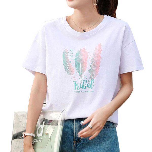 women's t-shirt volocean 2021 cotton woman t shirt casual t-shirts for women female summer print tee short sleeve plus size, White
women's t-shirt volocean 2021 cotton woman t shirt casual t-shirts for women female summer print tee short sleeve plus size, White