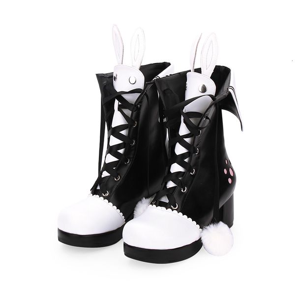 woman winter lolita rabbit style kawaii ear ankle for white/black woman/blue punk belt boots size 43 44 xinc
woman winter lolita rabbit style kawaii ear ankle for white/black woman/blue punk belt boots size 43 44 xinc