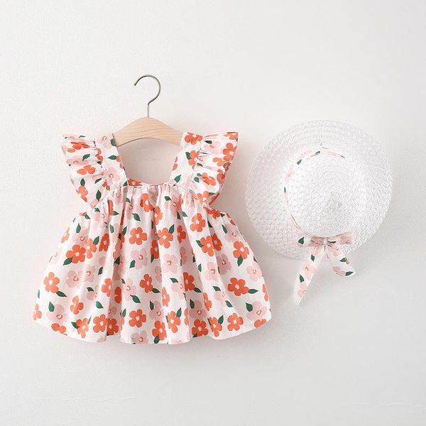 girl's dresses 2021 summer wholesale children's flower printing dress with hat, Red;yellow
girl's dresses 2021 summer wholesale children's flower printing dress with hat, Red;yellow