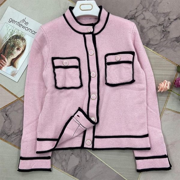 women's jackets small fragrance sweet pink round neck knitted cardigan 21 spring loose cashmere coat, Black;brown
women's jackets small fragrance sweet pink round neck knitted cardigan 21 spring loose cashmere coat, Black;brown